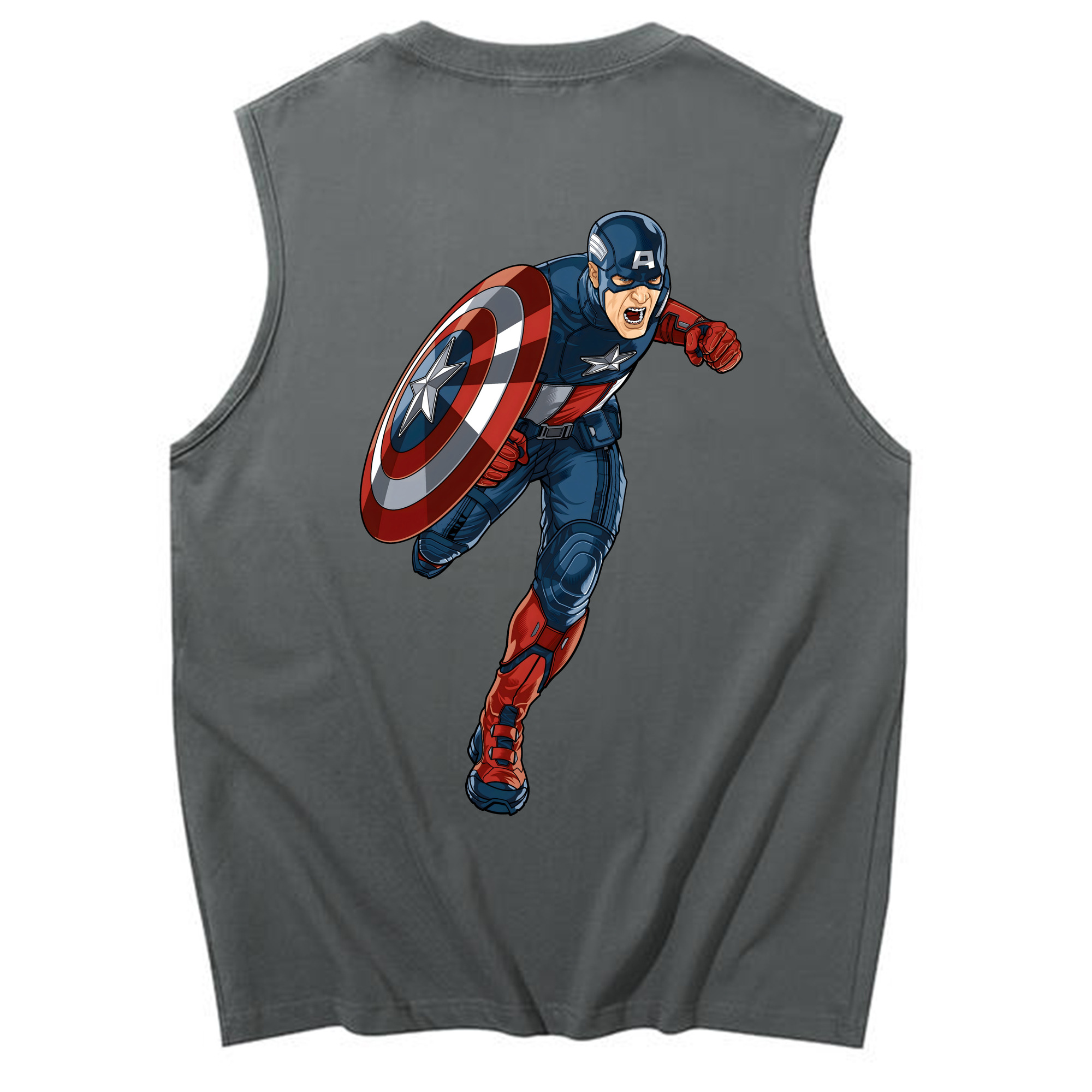 （画像用） アベンジャーズ The Avengers コットン100％タンクトップ（背面プリント）